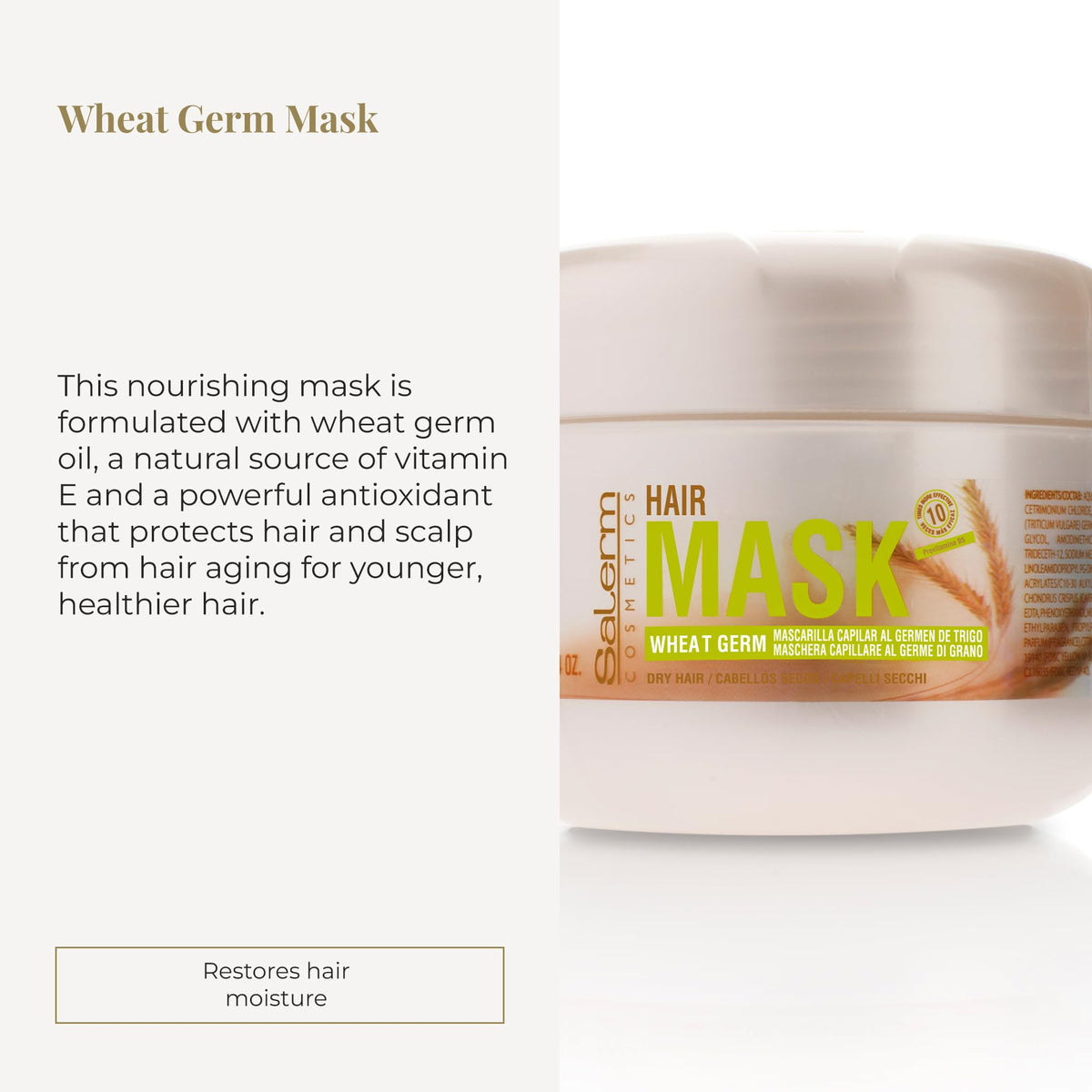 SALERM creamy texture close-up illustrating rich hydration and smooth consistency