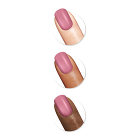 Sally Hansen bottle angled to show reflective cream color and even opacity