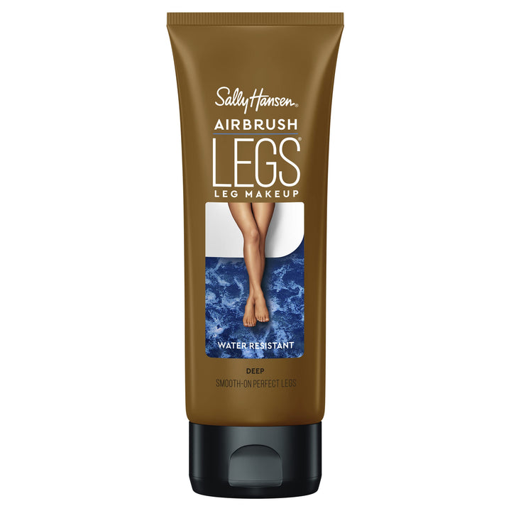 Sally Hansen Airbrush Legs front packaging showing shade Deep and benefits