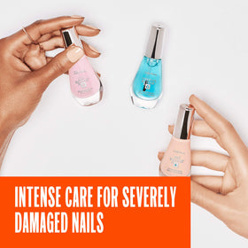 Sally Hansen before and after nails showing visible improvement and strength