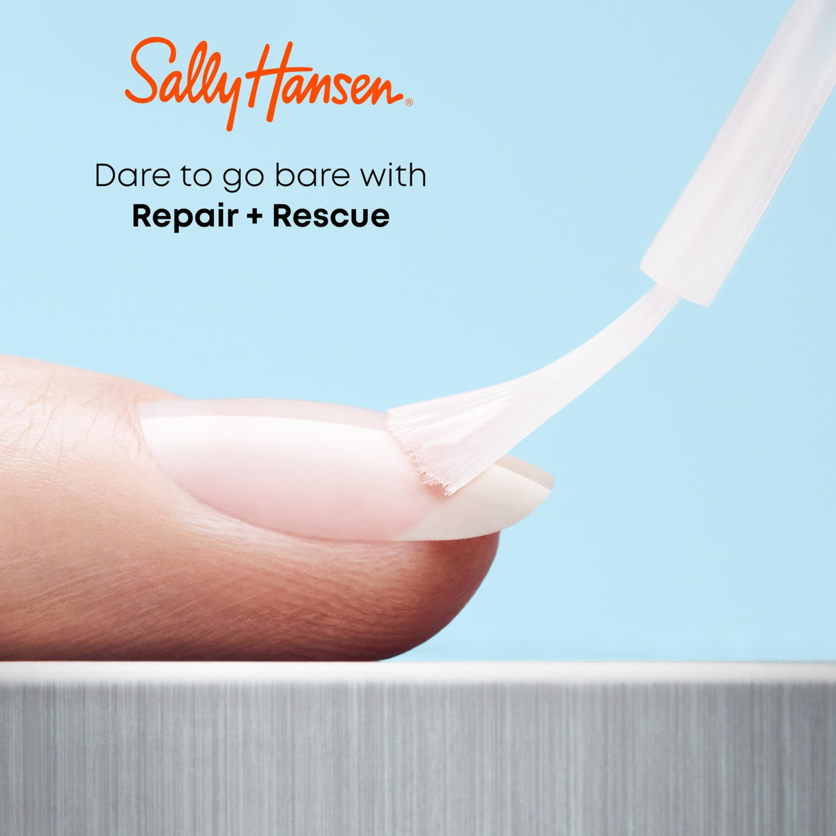 Sally Hansen brush and cap detail demonstrating easy precise application