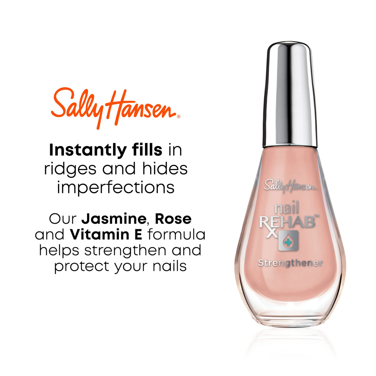 Sally Hansen brush and cap detail demonstrating smooth, precise application