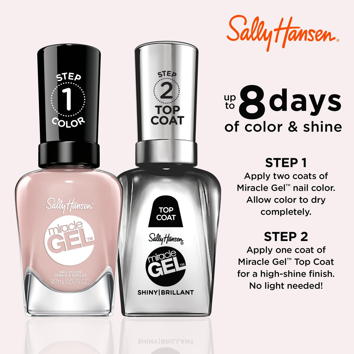 Sally Hansen brush detail demonstrating even application and smooth strokes