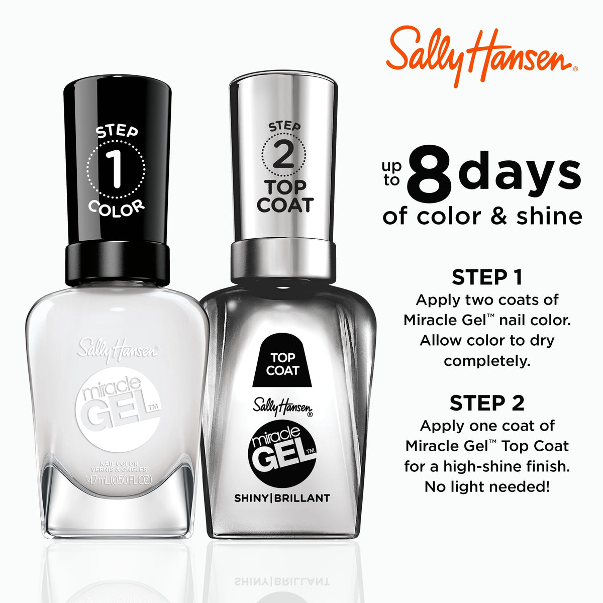 Sally Hansen brush applying Cuddle Puddle with smooth coverage benefit