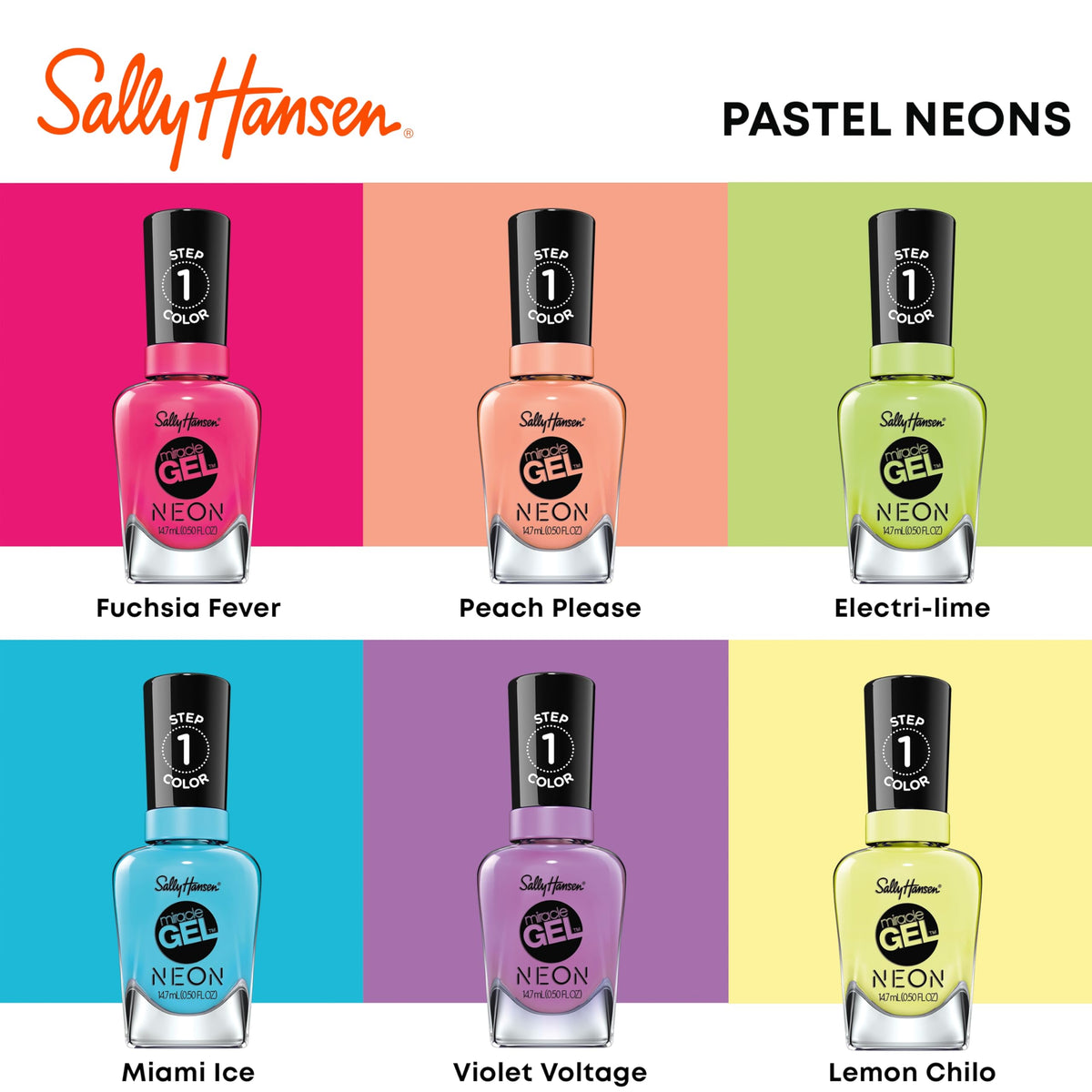 Sally Hansen top coat sealing fuchsia fever for chip-resistant long wear