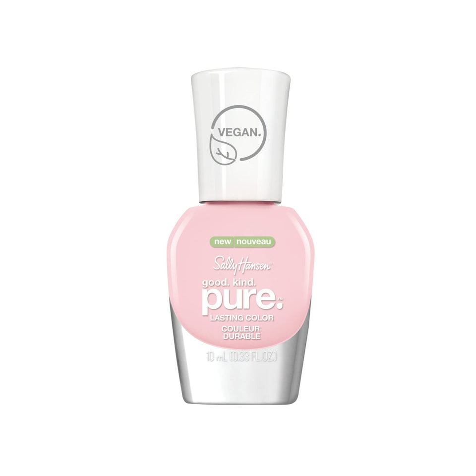 Sally Hansen bottle front view showing 200 Pink Cloud and clean formula benefits