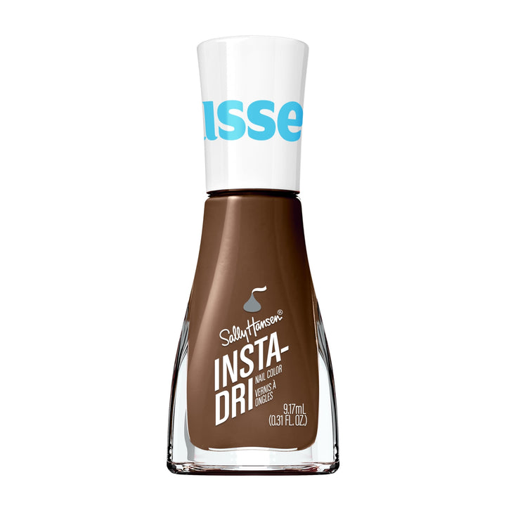 Sally Hansen bottle front packaging shows Hershey Kisses color and glossy finish