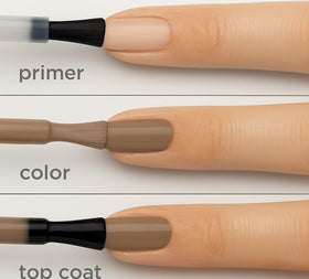 Sally Hansen Miracle Gel color swatches showing Love at First Flight opacity