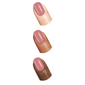 Sally Hansen bottle beside coin showing compact 0.5 oz size benefit