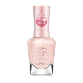 Sally Hansen Savasan-ahhh front bottle shows glossy finish and color payoff