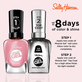 Sally Hansen brush applying 250 Shell Yeah for smooth even coverage benefit