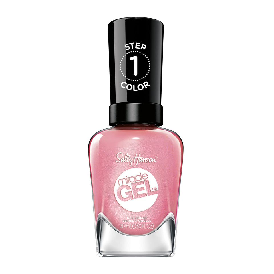 Sally Hansen bottle front packaging showing light pink shade and glossy finish