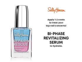 Sally Hansen texture close-up of the blended bi-phase formula showing lightweight finish