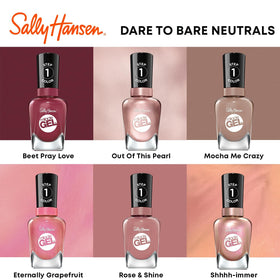 Sally Hansen polish texture close-up highlighting high-gloss shine benefit