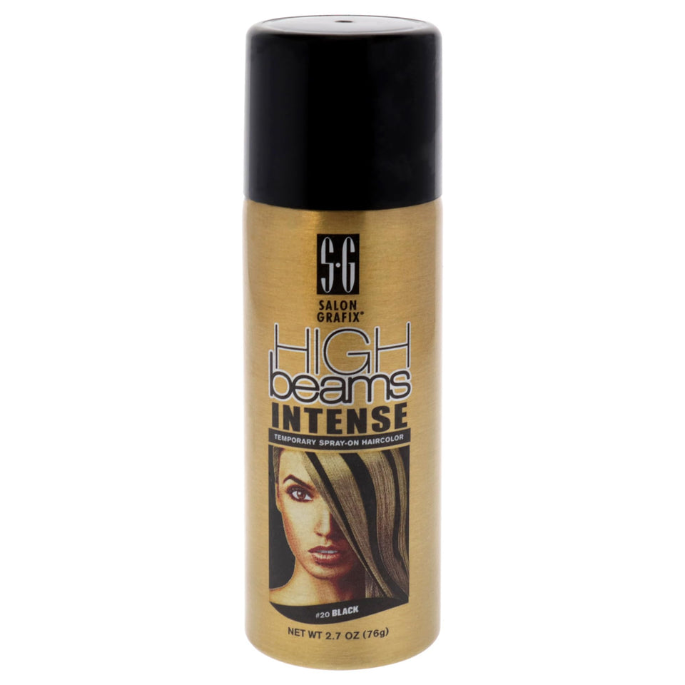 Salon Grafix front packaging showing the 2.7 oz black aerosol and label, clear product details