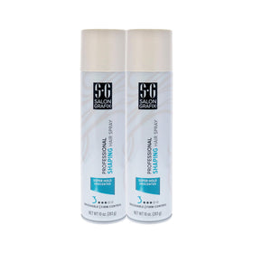 Salon Grafix front can of unscented shaping spray showing label and professional hold benefit