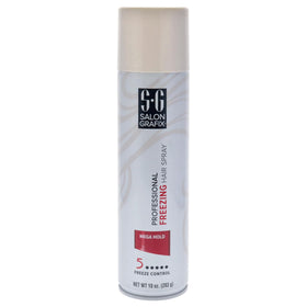 Salon Grafix front can showing label and 10 oz size, professional hold benefit