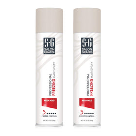 Salon Grafix front packaging showing two 10 oz cans for strong hold