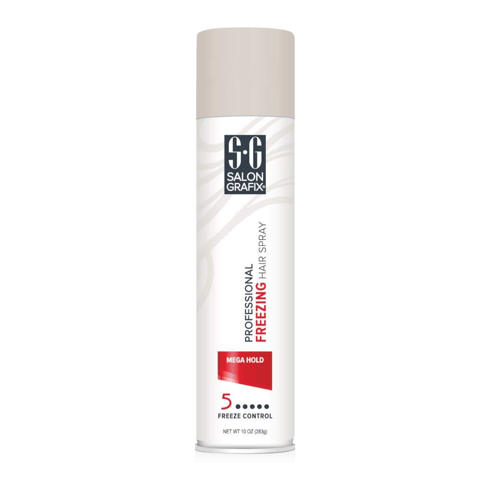 Salon Grafix spray in action securing a styled updo for lasting hold