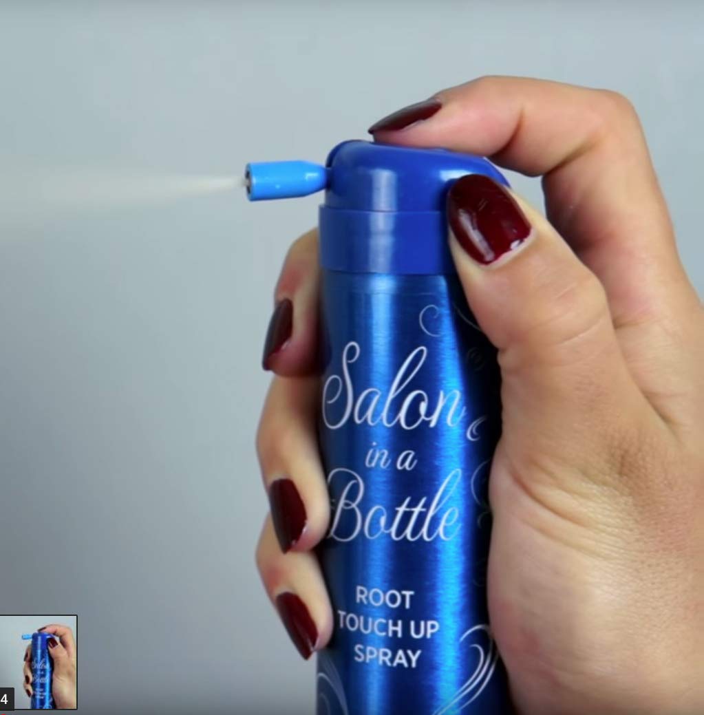 Salon in a Bottle can beside passport illustrating travel-friendly convenience