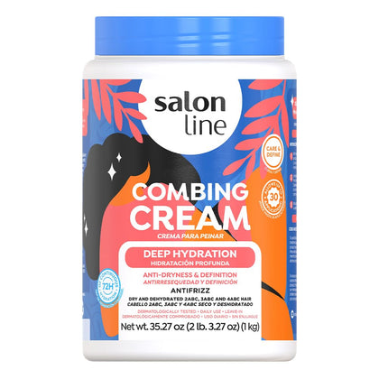 Salon Line front packaging showing large 35.27 oz jar and product name benefit