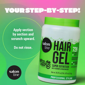 Salon Line ingredients shot with aloe and D‑panthenol, highlights moisturizing benefits