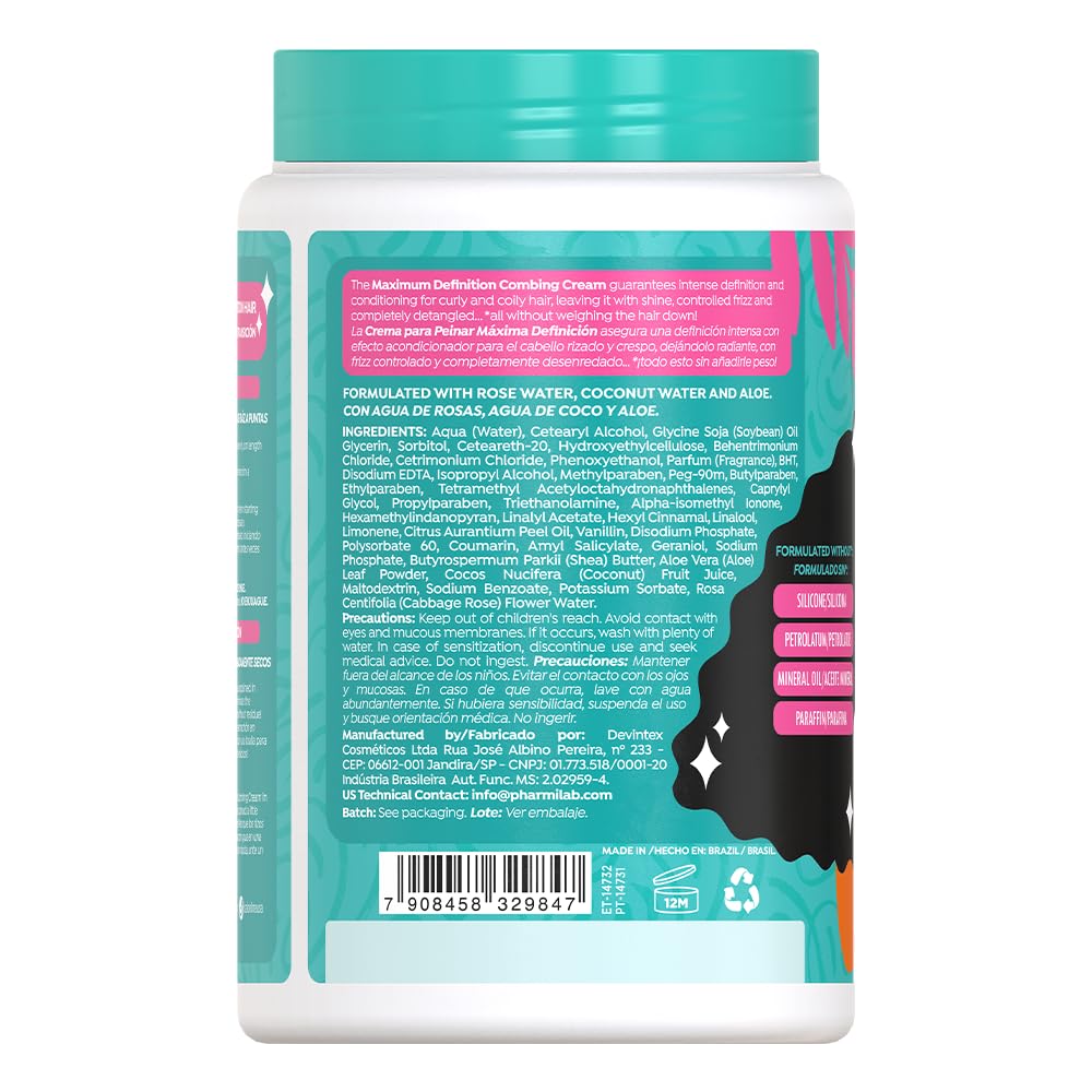 Salon Line label close-up listing rose water, coconut water, aloe vera