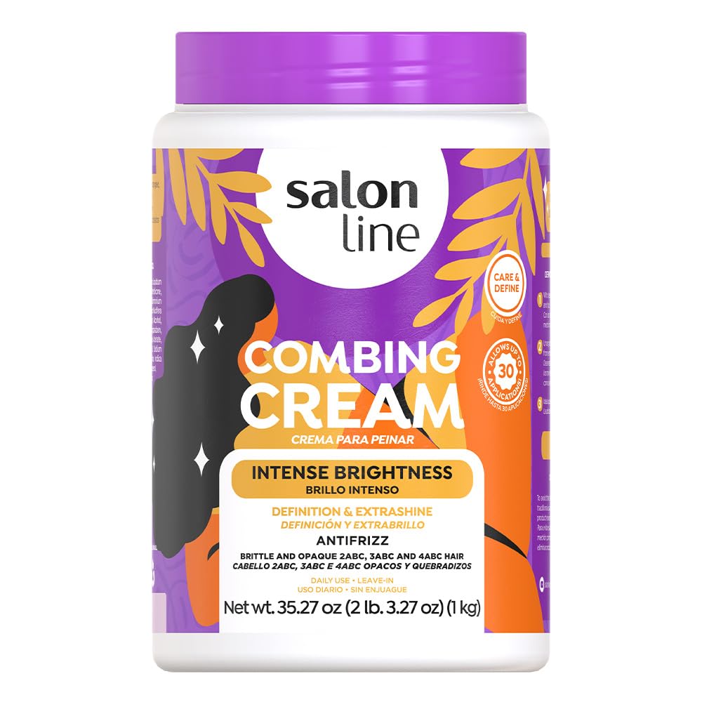Salon Line tub front view showing product for salon-size value and shine