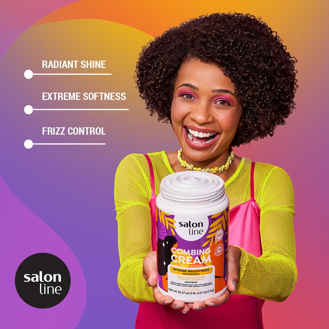 Salon Line open tub close-up of creamy texture for easy slip and detangling