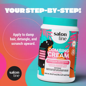 Salon Line open jar contents with glossy finish for enhanced shine