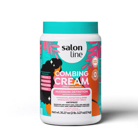Salon Line scrunching curls in hand for improved curl definition