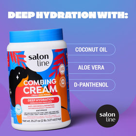 Salon Line scrunching curls to enhance definition and reduce frizz