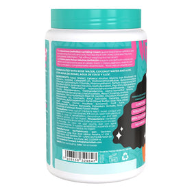 Salon Line jar next to hand to show 35.27 oz scale and longevity