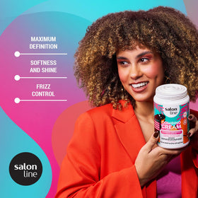 Salon Line cream texture close-up highlighting smooth spreadability