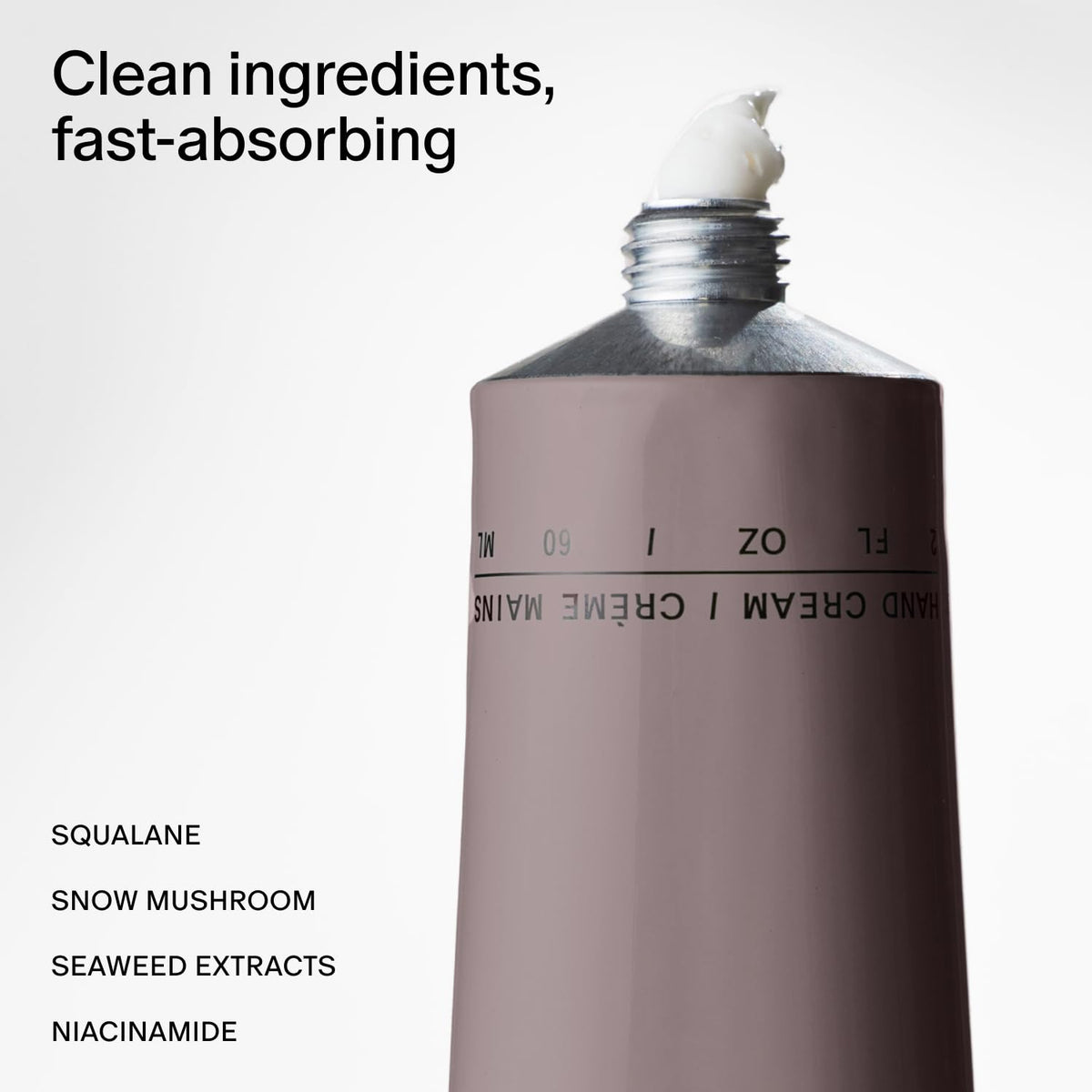 Salt & Stone applied to hands demonstrating quick absorption and soft finish