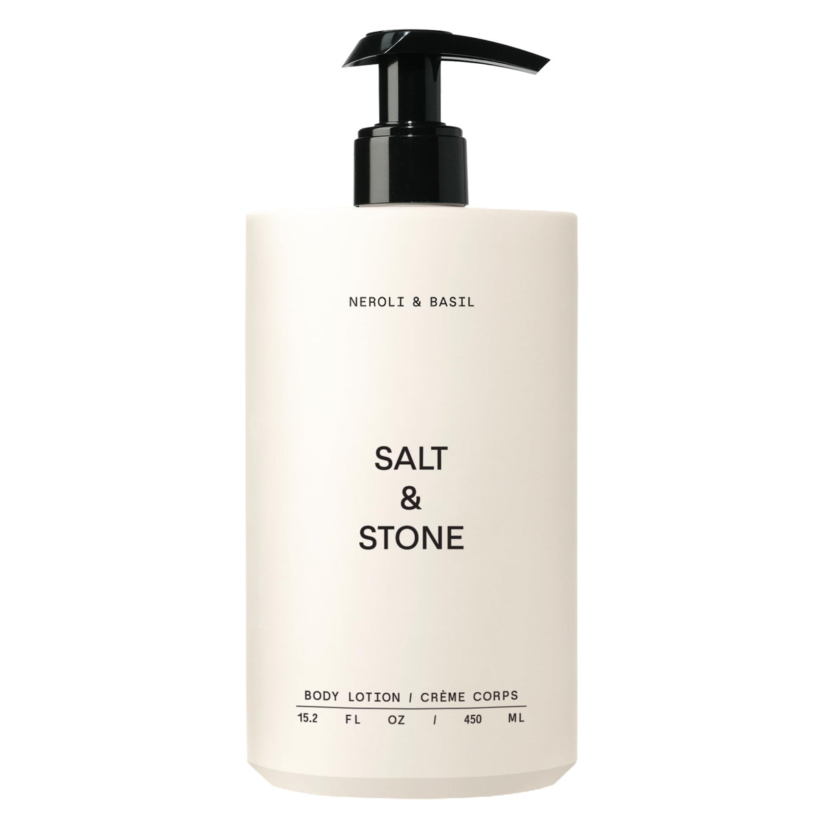 Salt & Stone front packaging showing bottle and label, highlights portability and scent
