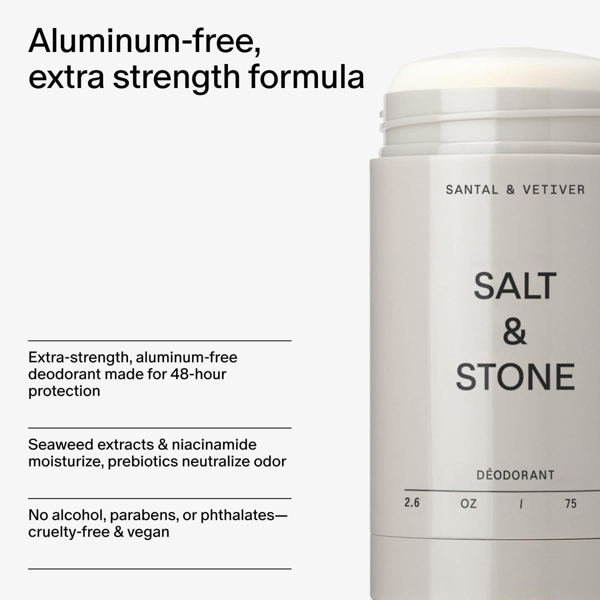 Salt & Stone Bergamot & Hinoki texture close-up showing creamy finish and non-staining benefit