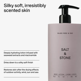 Salt & Stone seaweed extract ingredient display illustrating soothing hydration benefits