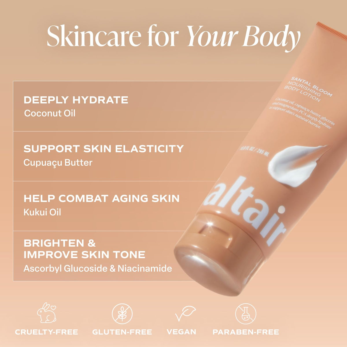 Saltair applying lotion on forearm for smooth hydrated skin