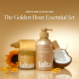 Saltair cream being spread on arm for instant moisturization benefit