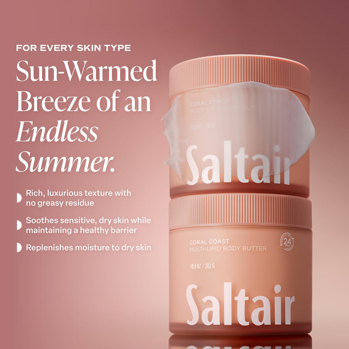 Saltair ingredients flatlay with sea buckthorn highlighting nourishment