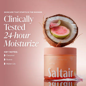 Saltair body butter creamy texture close-up for fast absorption