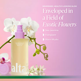 Saltair body oil pump close-up highlighting easy dispensing and control