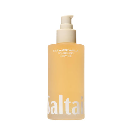 Saltair bottle front view showing sleek packaging and 4oz size for gifting