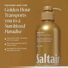 Saltair label detail with ingredients list for transparency and trust
