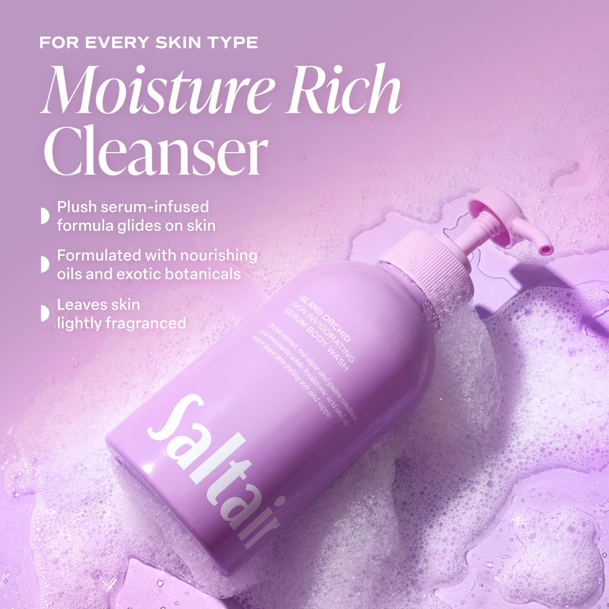 Saltair bottle held in hand to show size and travel-friendly benefit