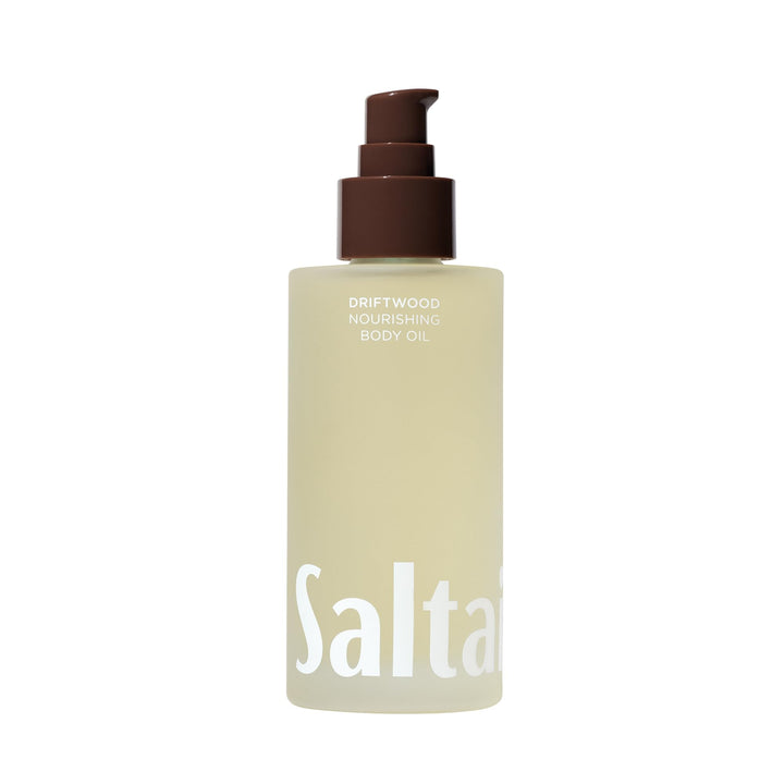Saltair bottle front view showing driftwood scent and benefits