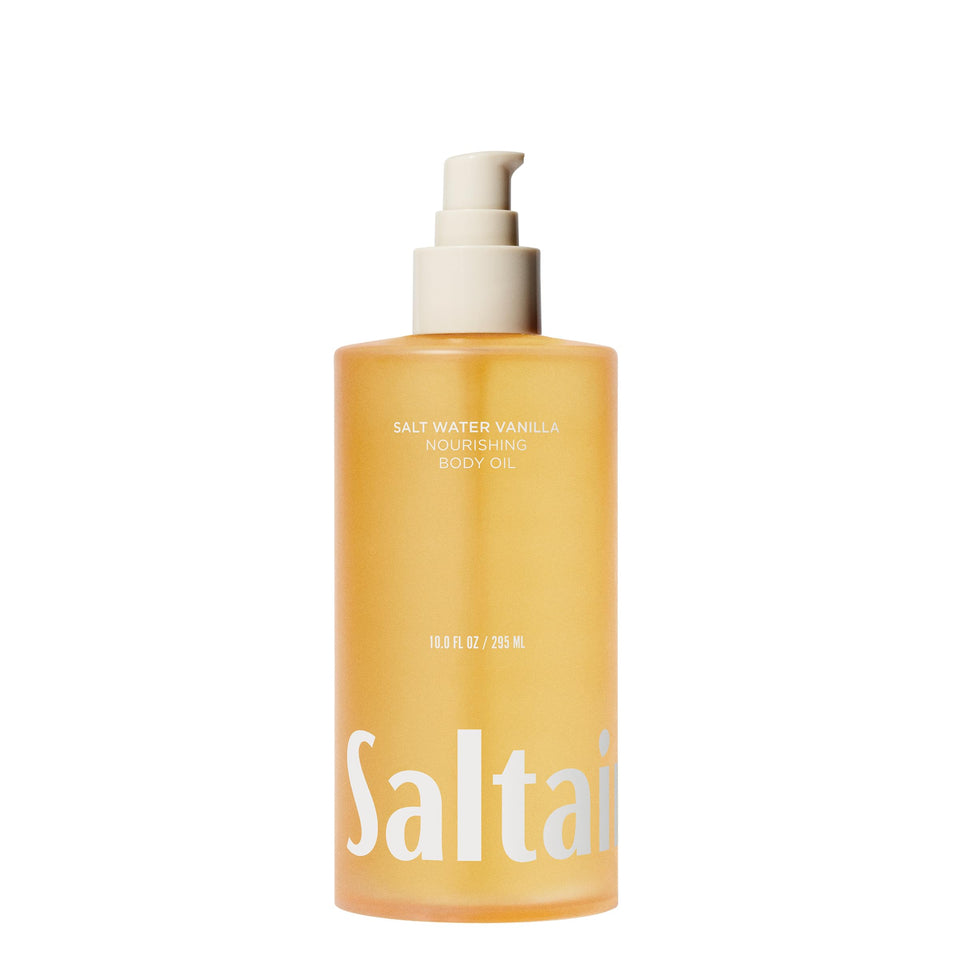 Saltair bottle front packaging showcasing 10oz size and coastal fragrance benefits