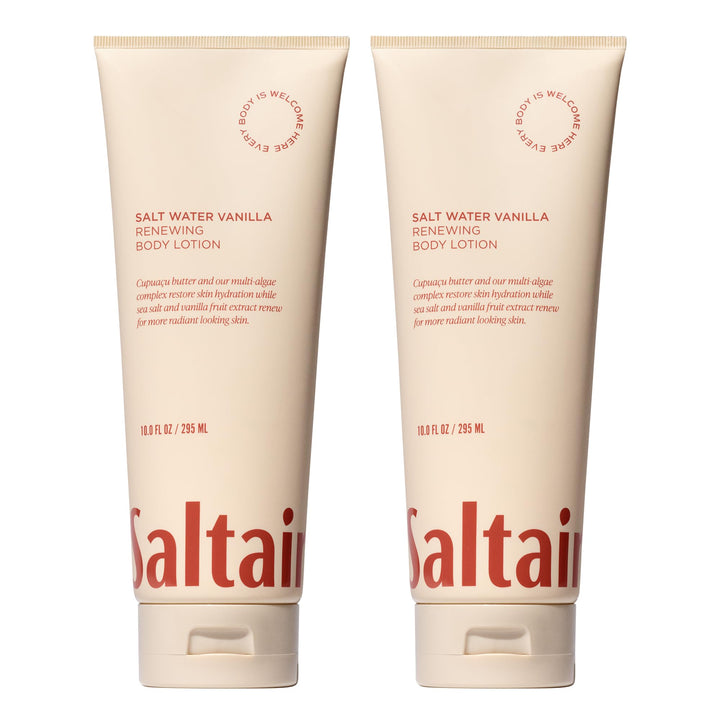 Saltair front packaging two-tube set showing product and label benefits
