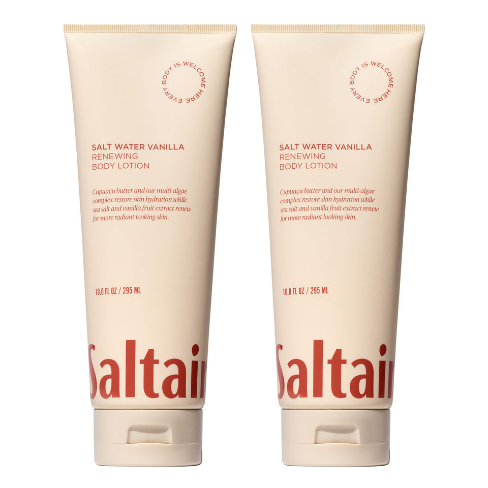 Saltair front packaging two-tube set showing product and label benefits